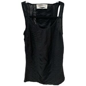 YSL black knit sleeveless top size m
